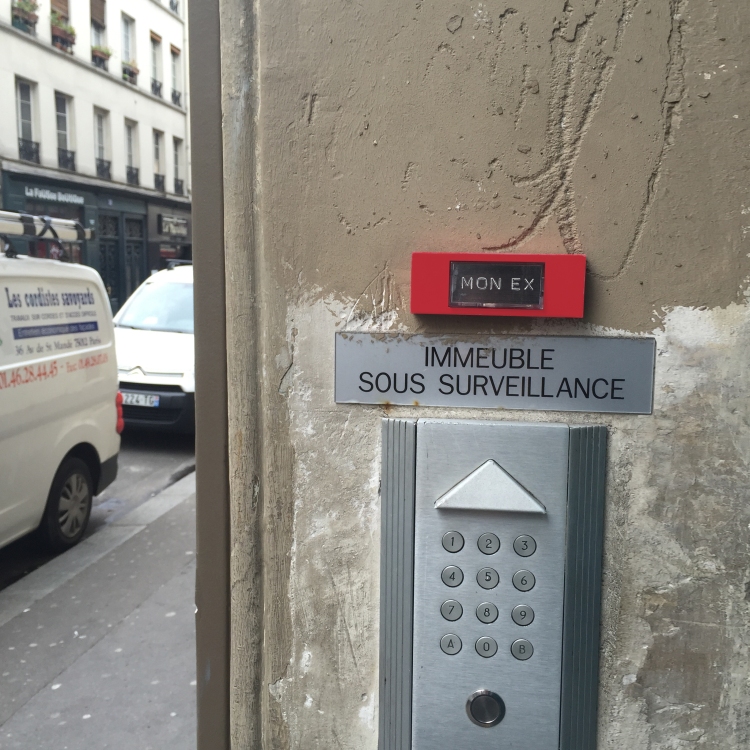 Sous surveillance "Stalker" - Paris 9ème arrondissement - 2015 - Le Sonneur